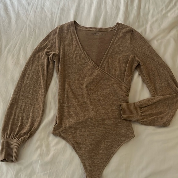 A&F Wrap Sweater Bodysuit - Picture 1 of 4